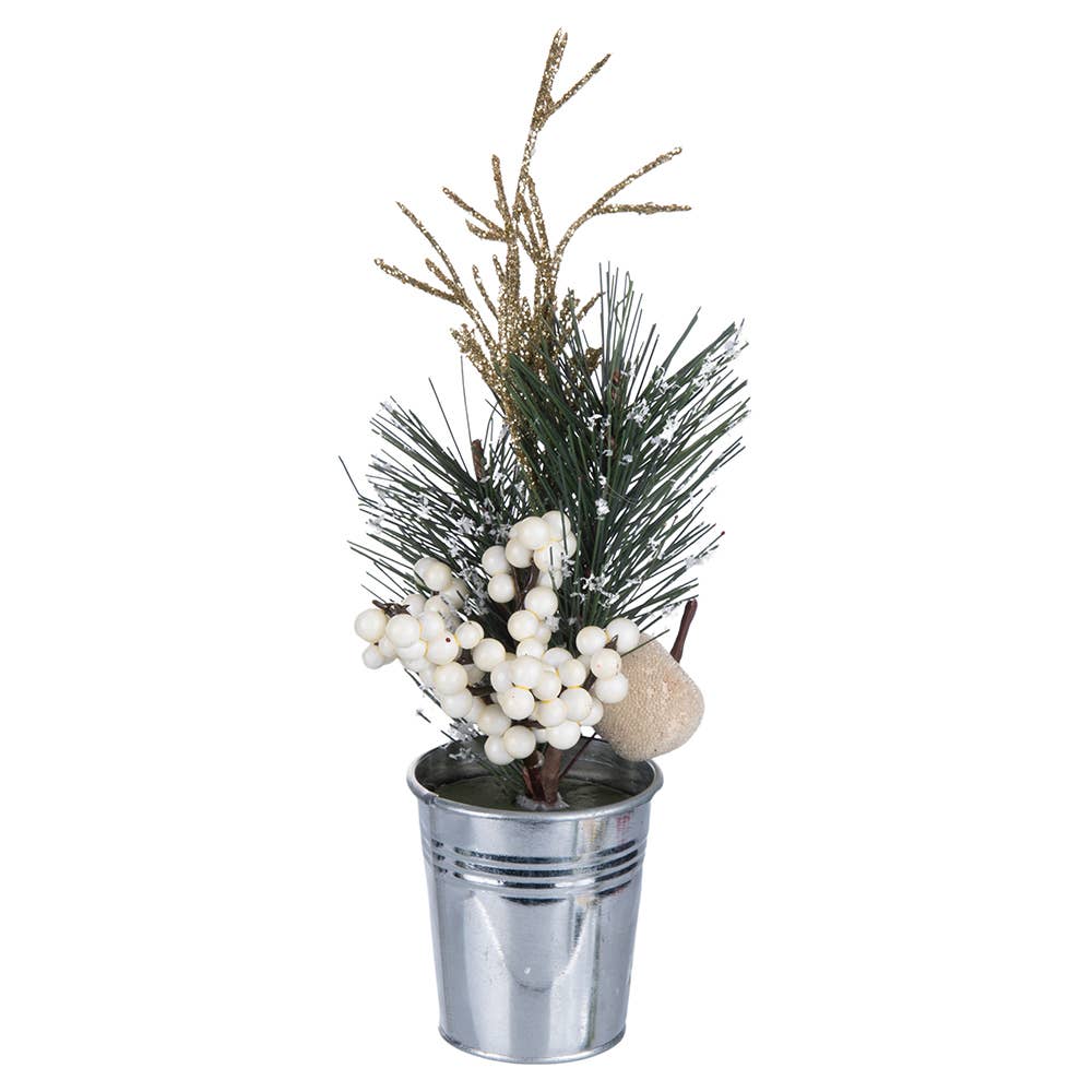 PLANTE DE NOËL BLANCHE 4 ASS D6CM - Beautiful Moment the shop