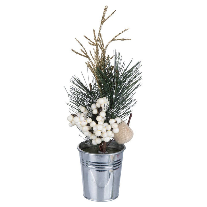 PLANTE DE NOËL BLANCHE 4 ASS D6CM - Beautiful Moment the shop