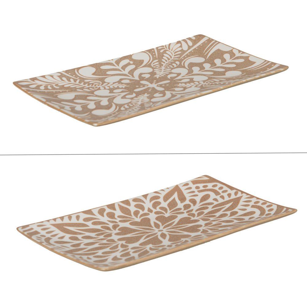 Plat rectangle beige Safi 29x16 cm - Beautiful Moment the shop