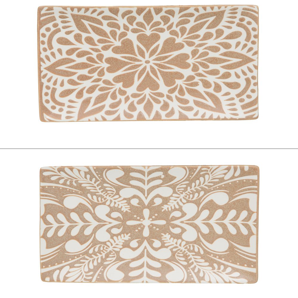 Plat rectangle beige Safi 29x16 cm - Beautiful Moment the shop