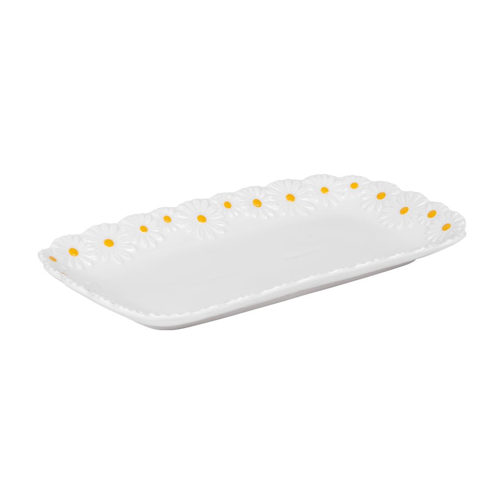 Plat rectangulaire Marguerite 25,5x14,5 cm - Beautiful Moment the shop