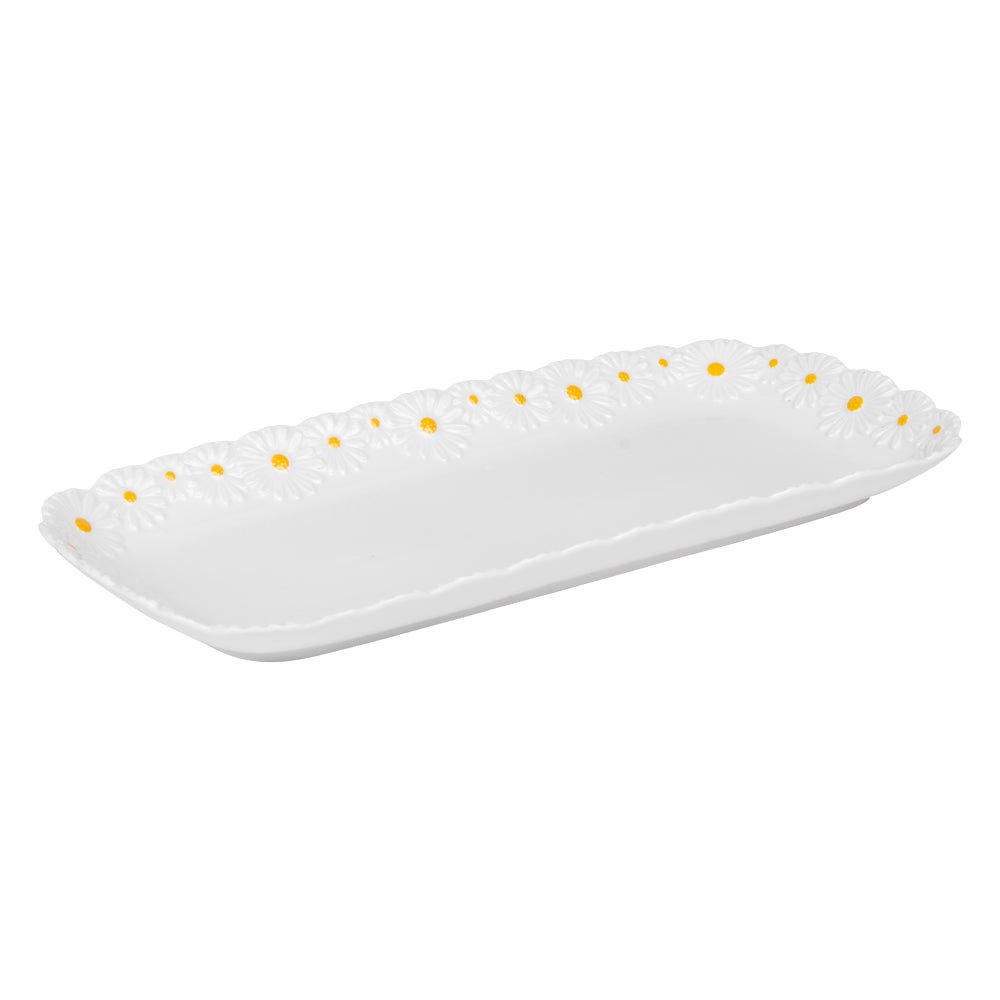 Plat rectangulaire Marguerite 35x17 cm - Beautiful Moment the shop