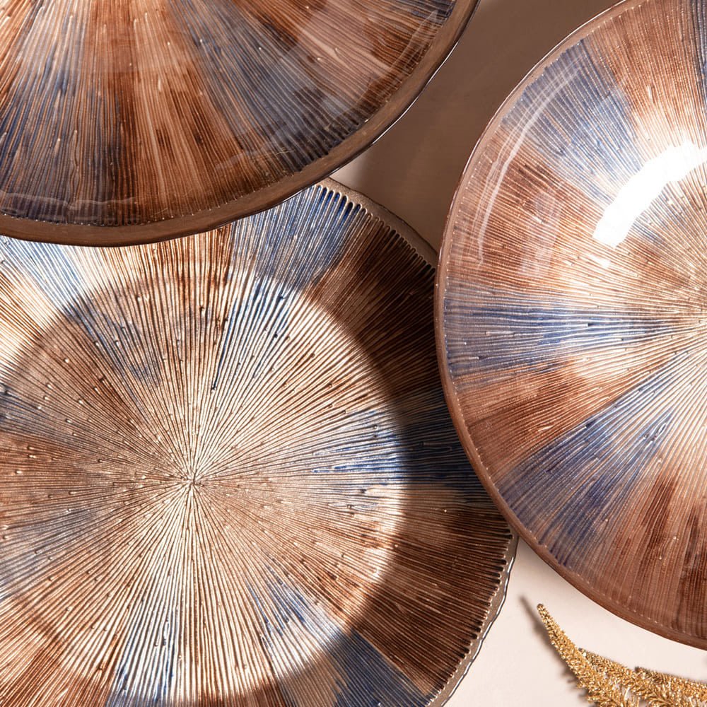 Plat rond Acajou 32 cm - Beautiful Moment the shop