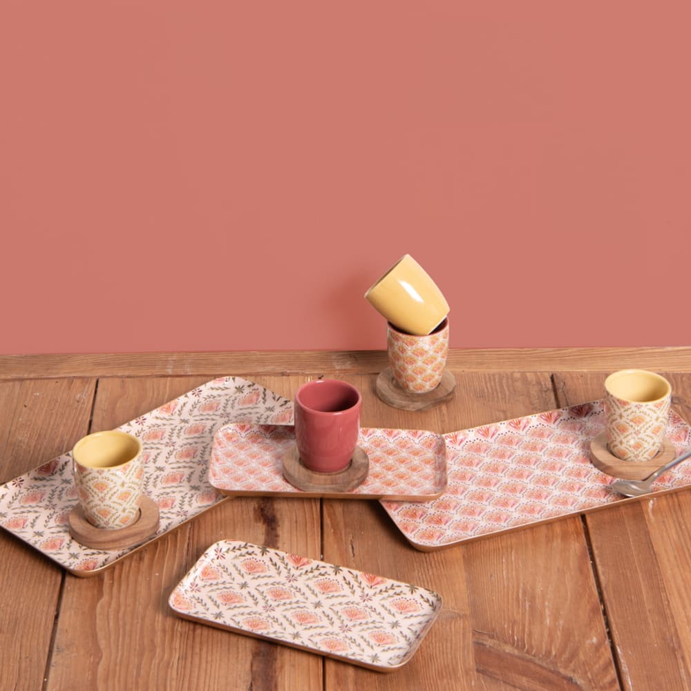 Plateau rectangle Rangoli 30x15 cm - Beautiful Moment the shop