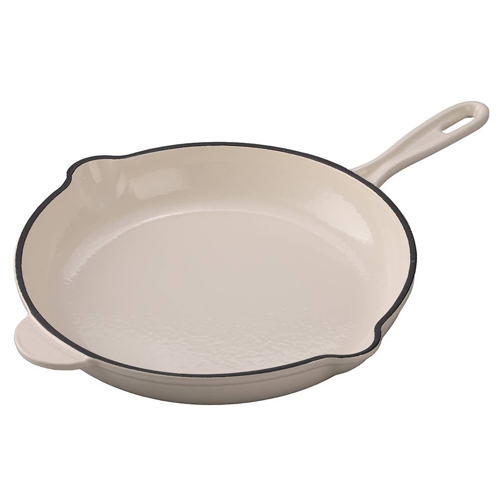 POÊLE EN FONTE BLANCHE 26,5 CM - Beautiful Moment the shop