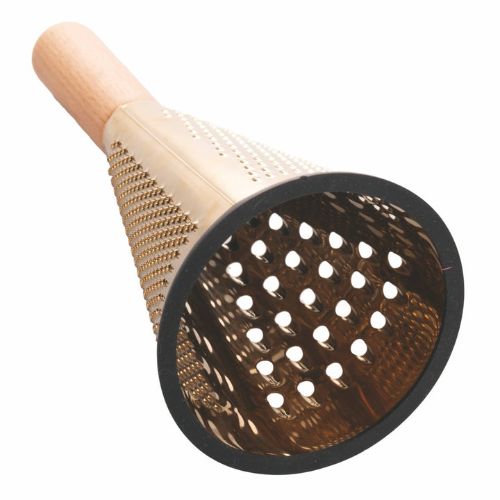 Râpe dorée multifonction avec manche en bois - Beautiful Moment the shop