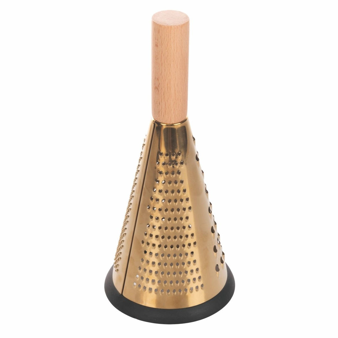 Râpe dorée multifonction avec manche en bois - Beautiful Moment the shop