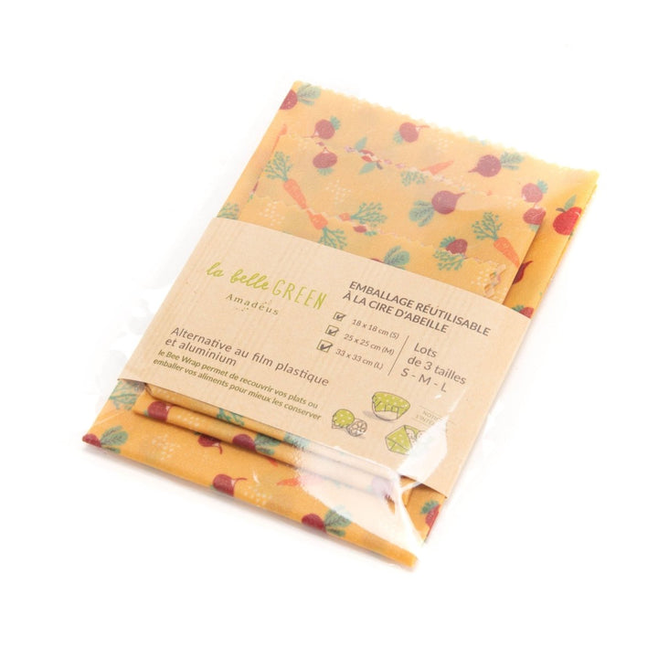 S3 BEE WRAP SML MOTIF POTAGER - Beautiful Moment the shop