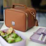 Sac glacière isotherme marron 3,8L pour Bento - Beautiful Moment the shop