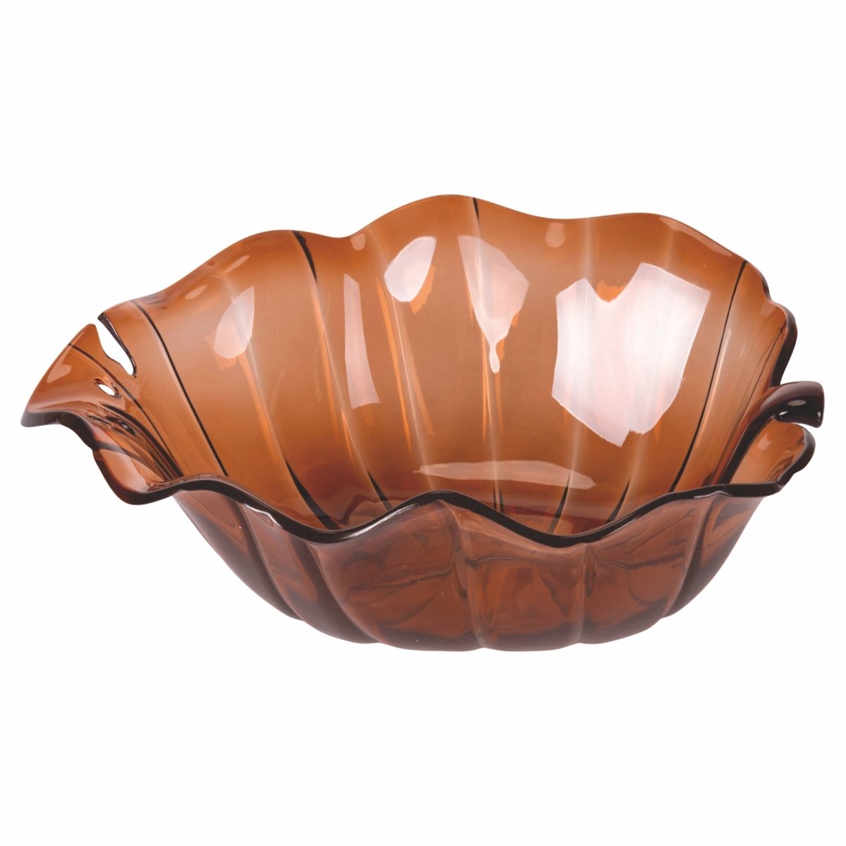 Saladier ambre en forme de feuille 2,2 L - Beautiful Moment the shop