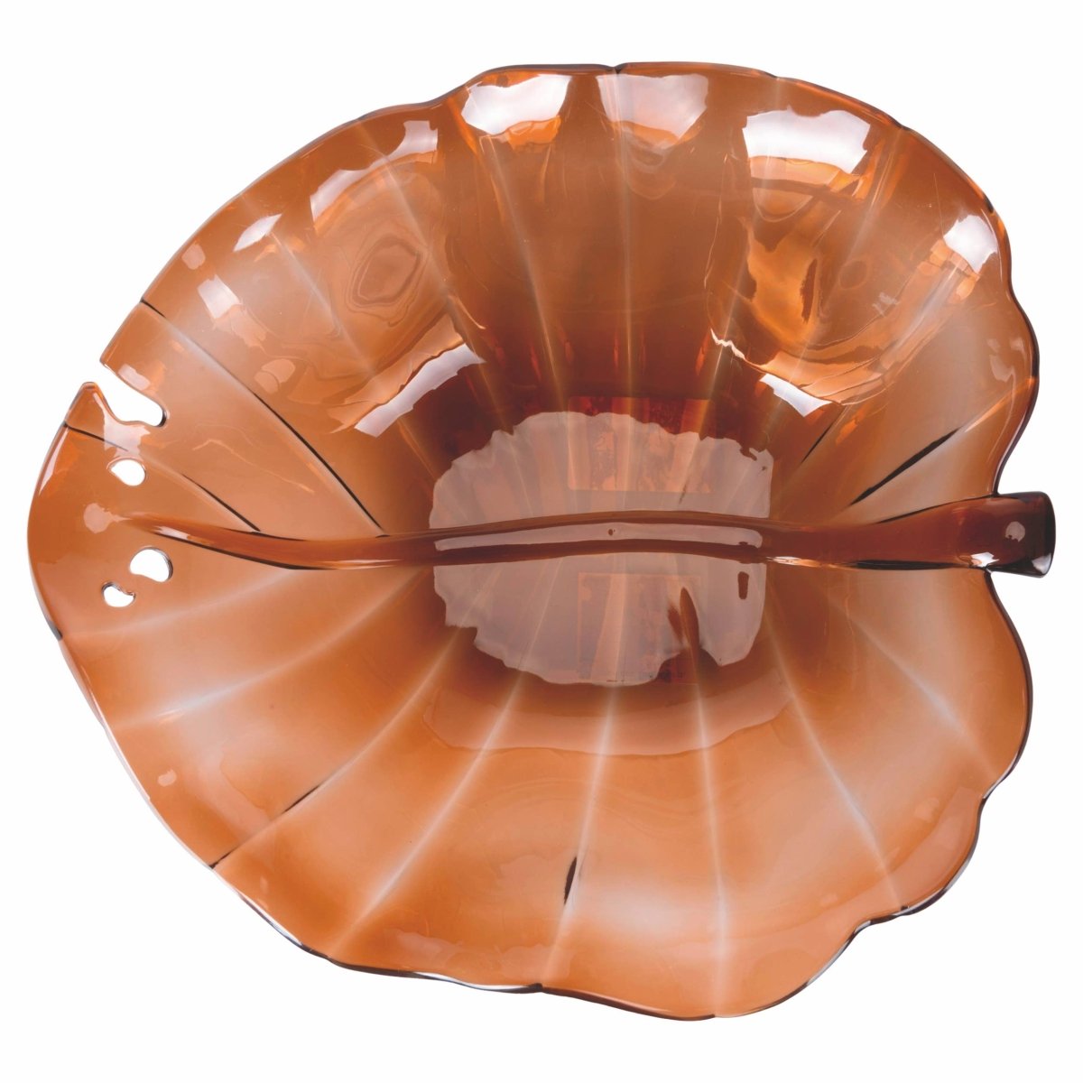 Saladier ambre en forme de feuille 2,2 L - Beautiful Moment the shop