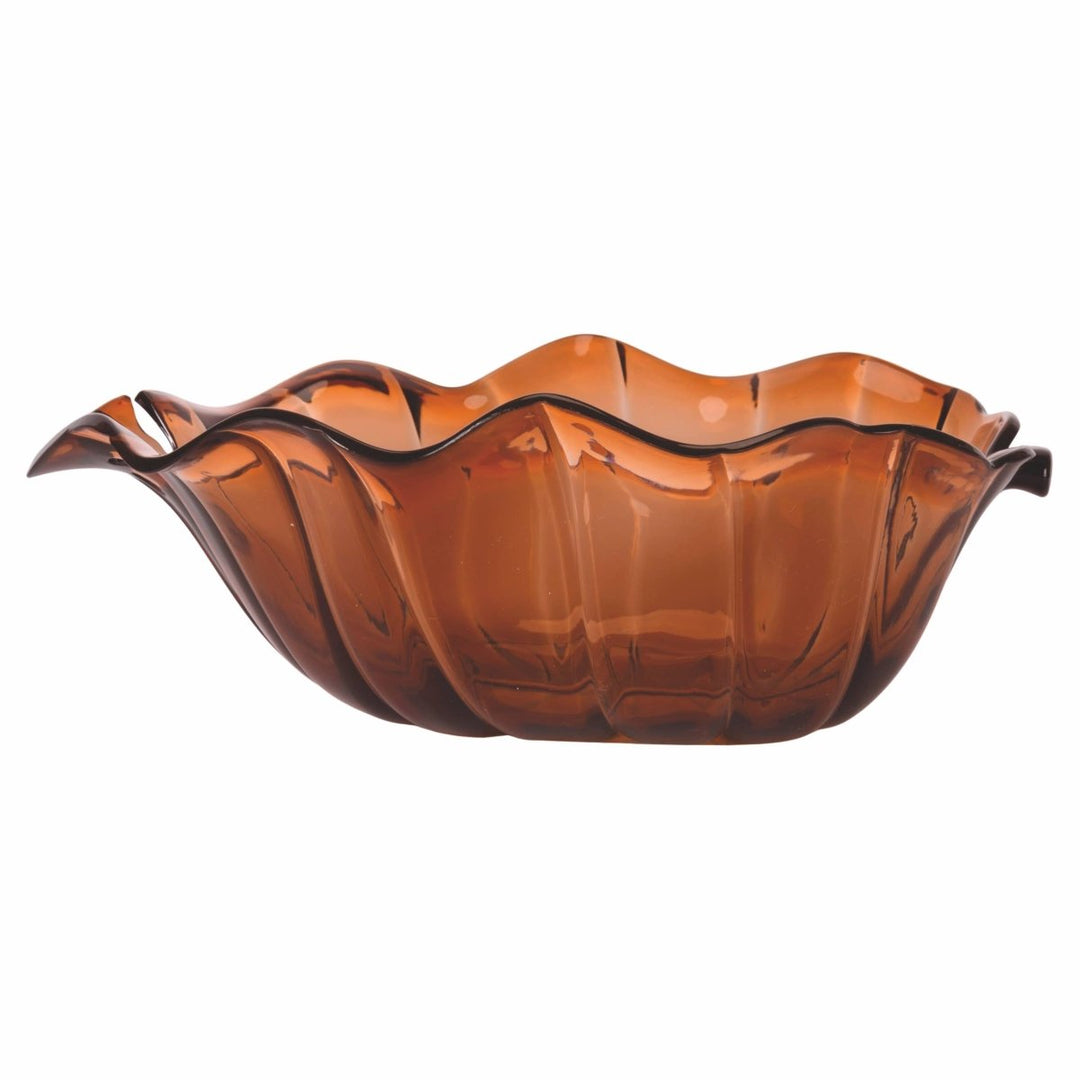 Saladier ambre en forme de feuille 2,2 L - Beautiful Moment the shop
