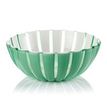 Couverts à Salade Guzzini En Mélamine - Série Josephine - Vert Poudre - Résistants Aux Chocs Et Rayures - Sans BPA, Lave-vaisselle - 4