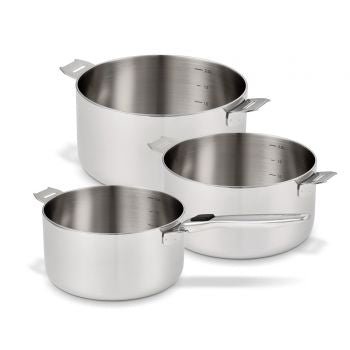 Série de 3 Casseroles 16, 18 et 20 cm Evolution inox - Beautiful Moment the shop