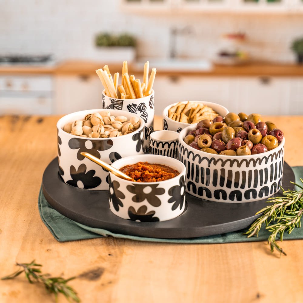 Service apéritif 6 pièces Kimani 31 cm - Beautiful Moment the shop