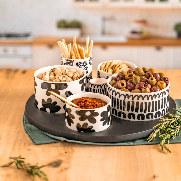 Service apéritif 6 pièces Kimani 31 cm - Beautiful Moment the shop