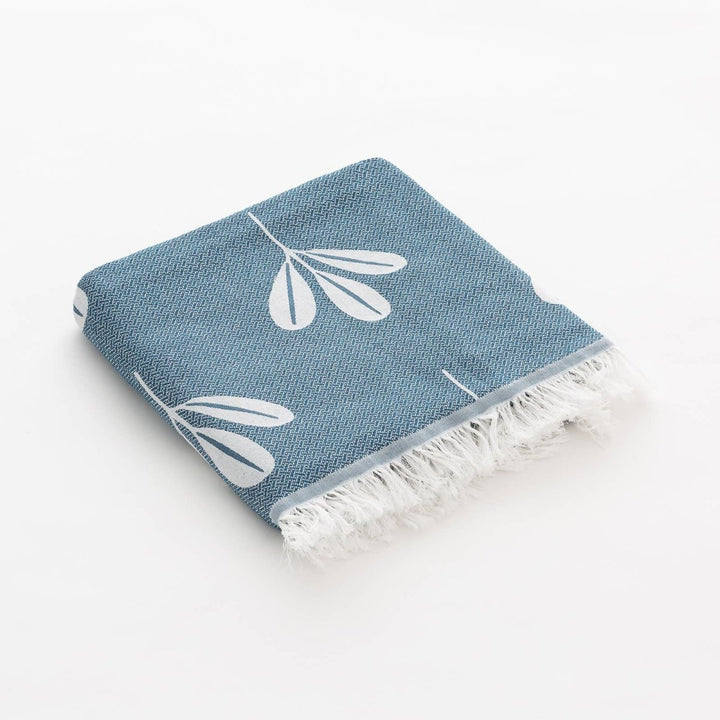 Serviette de plage légère LIDO en coton avec franges - Beautiful Moment the shop