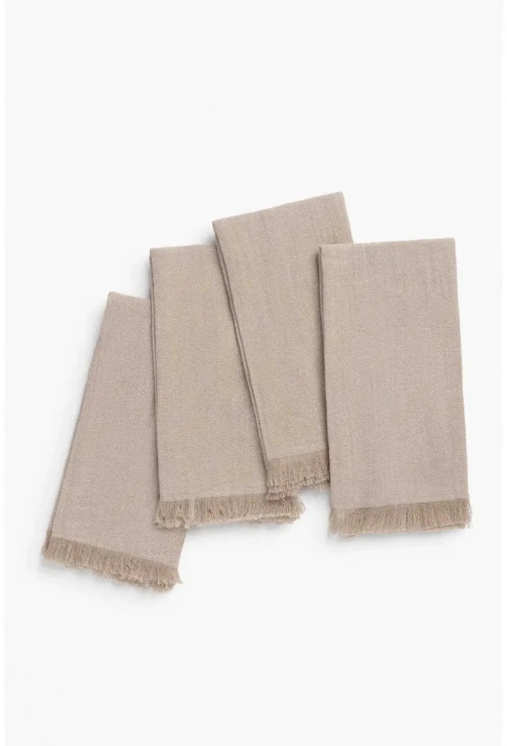 Serviette (lot de 4 unités) Beige Layer - Beautiful Moment the shop