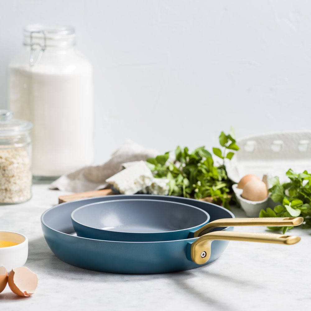 Set 2 Poêles 20 et 28 cm Evolution bleu - Beautiful Moment the shop