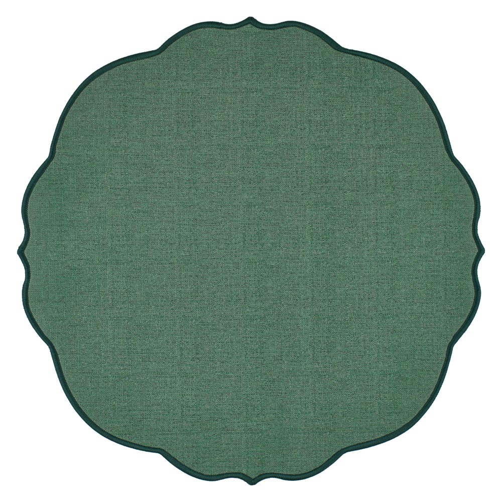 Set de table rond fleur verte - Beautiful Moment the shop