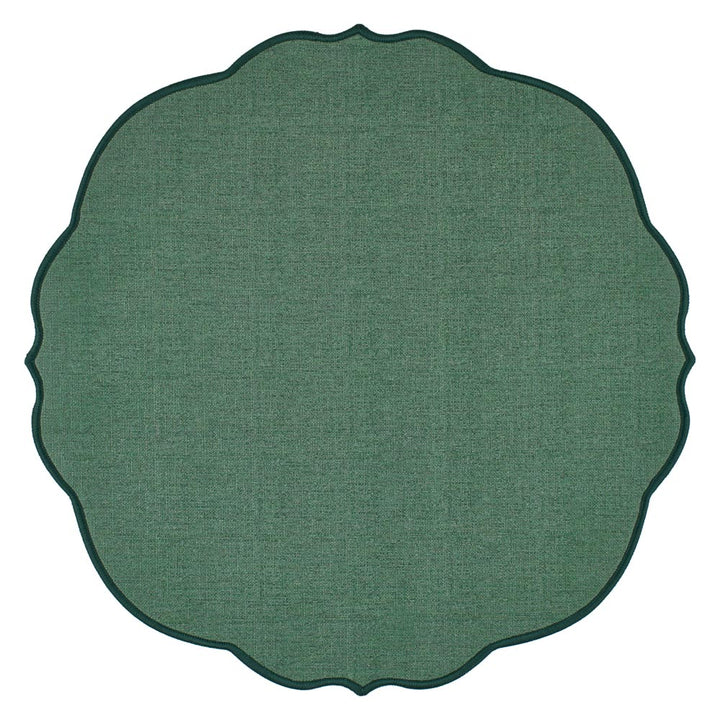 Set de table rond fleur verte - Beautiful Moment the shop