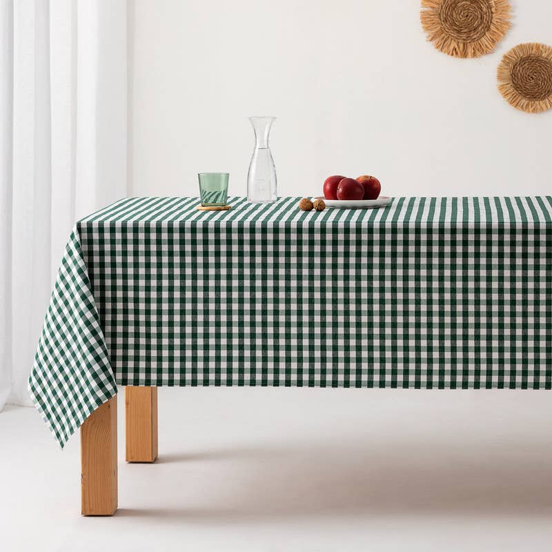 Tissu Nappe Résistant aux Taches en Coton à Carreaux Vichy - Beautiful Moment the shop