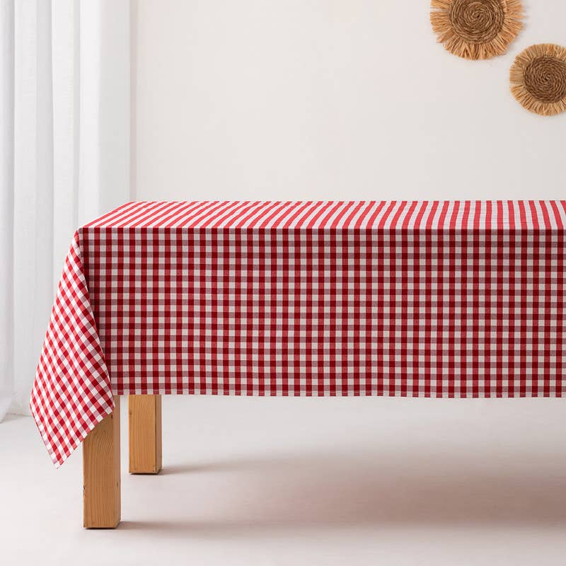Tissu Nappe Résistant aux Taches en Coton à Carreaux Vichy - Beautiful Moment the shop