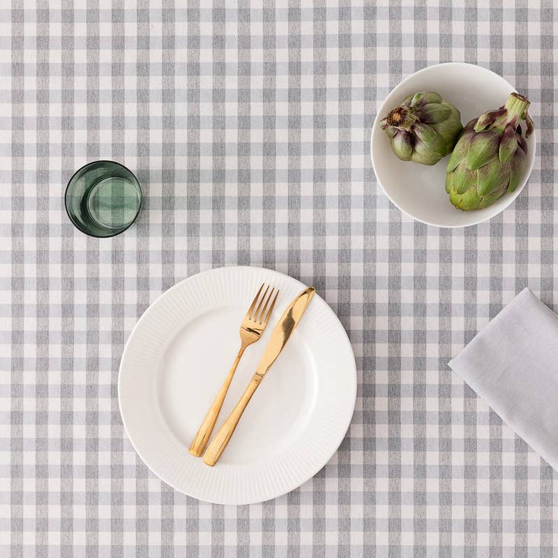 Tissu Nappe Résistant aux Taches en Coton à Carreaux Vichy - Beautiful Moment the shop