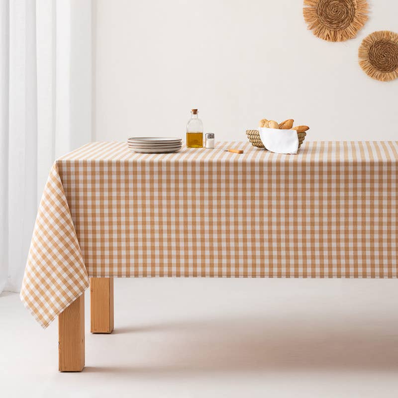 Tissu Nappe Résistant aux Taches en Coton à Carreaux Vichy - Beautiful Moment the shop