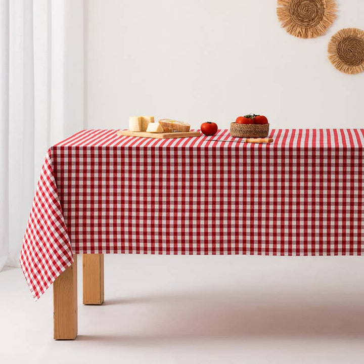 Tissu Nappe Résistant aux Taches en Coton à Carreaux Vichy - Beautiful Moment the shop