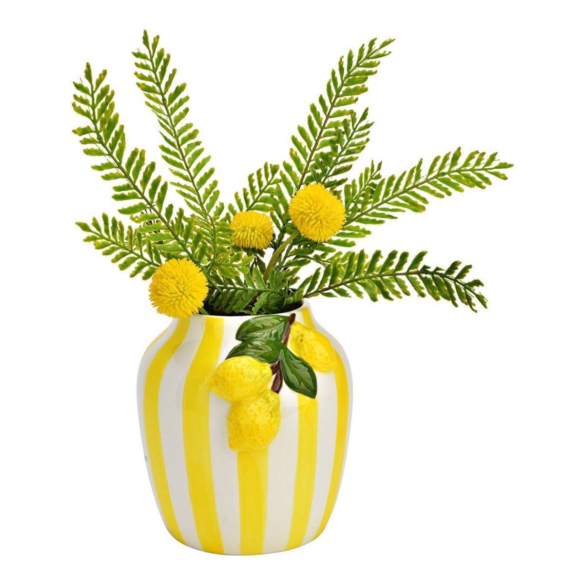 Vase Citron en céramique, Jaune (L/H/P) 16x17x17cm - Beautiful Moment the shop