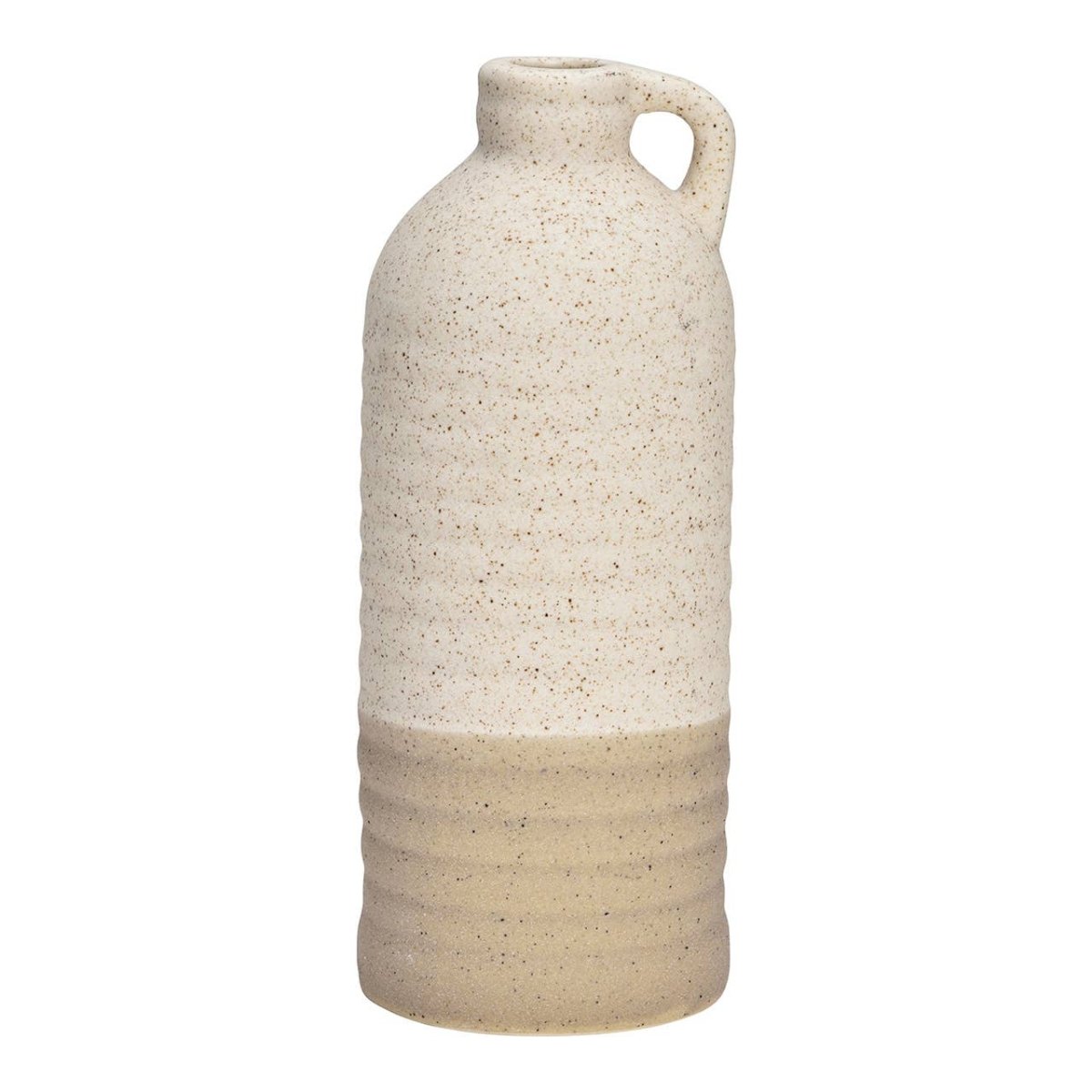 Vase en porcelaine beige (L/H/P) 7x7x18cm uniquement pour fleurs séchées - Beautiful Moment the shop