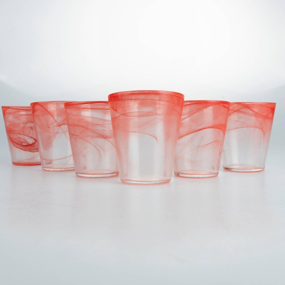 Verre conique en albâtre 250 ml rouge - Beautiful Moment the shop