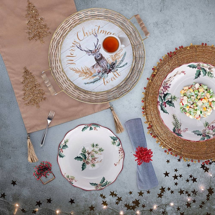 VINTAGE XMAS SALADIER 22 CM - Beautiful Moment the shop