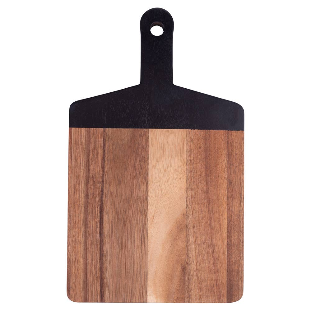 WOODY PLANCHE À DÉCOUPER BICOLORE 33X20X1,5CM ACACIA/NOIR - Beautiful Moment the shop