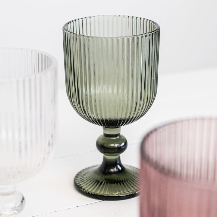 Boite de 6 verres à pied 25 cl dolce gris - Beautiful Moment the shop