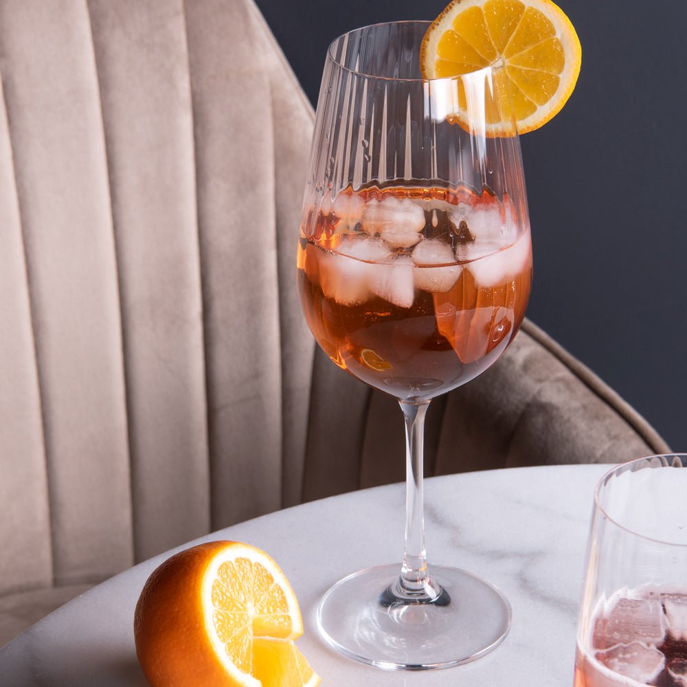 Boîte de 6 verres à pied waterfall 55 cl - Beautiful Moment the shop