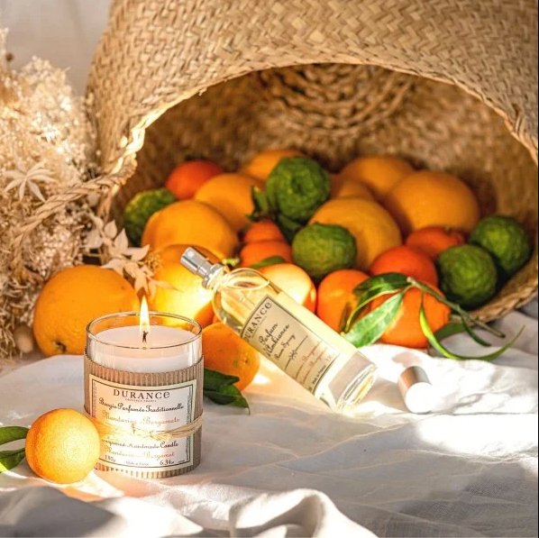 Bougie parfumées Durance mandarine Bergamote 180gr - Beautiful Moment the shop