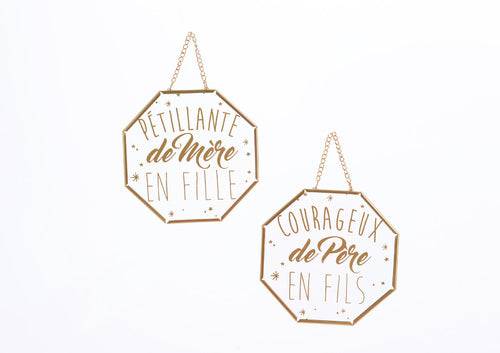 Cadre en verre PÈRE/MERE - Beautiful Moment the shop