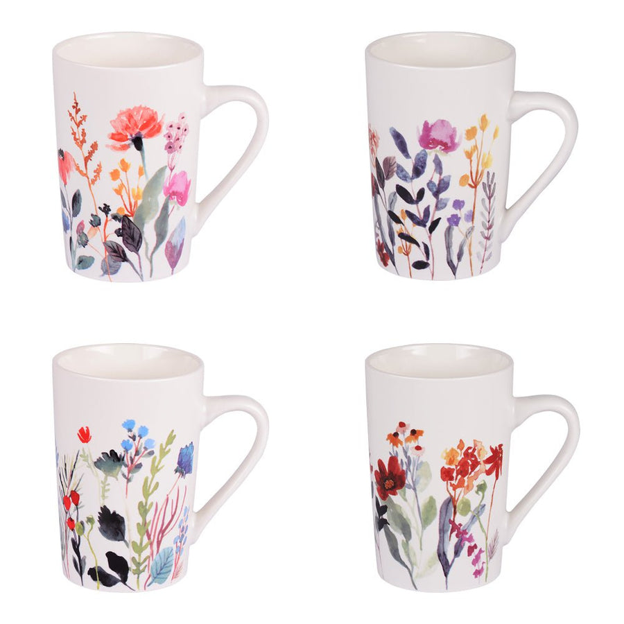 Coffret 4 mugs flor 35 cl - Beautiful Moment the shop