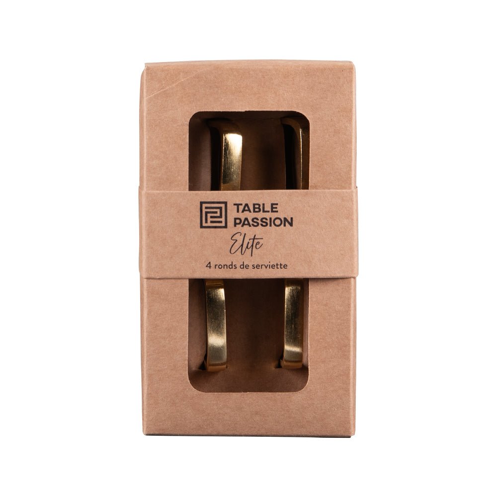 Coffret 4 ronds de serviette Elite - Beautiful Moment the shop