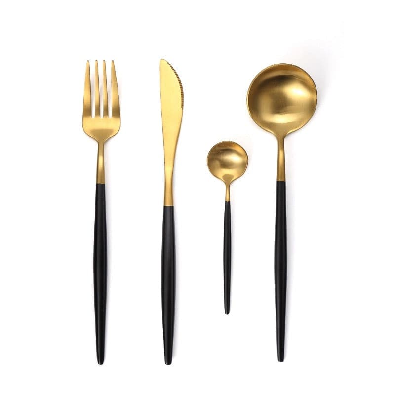 Besteck aus Edelstahl mit schwarzem Griff – Eleganz und Modernität
