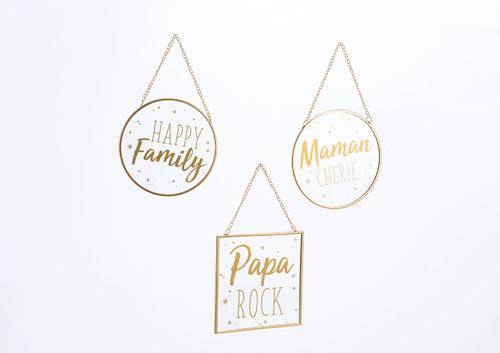 Suspension verre Maman/Papa/Family - Beautiful Moment the shop