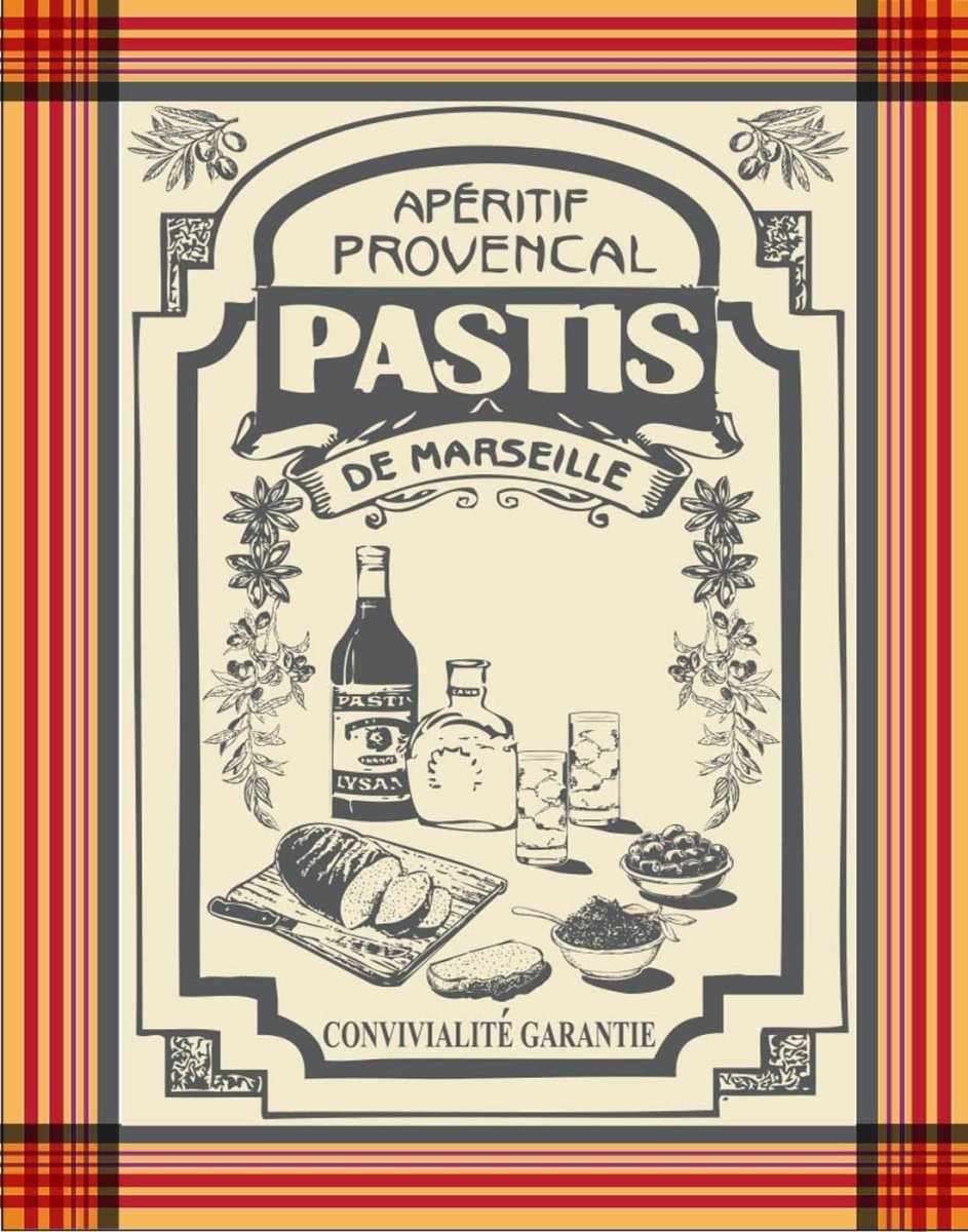 TORCHON PASTIS 50X70 GRIS - Beautiful Moment the shop